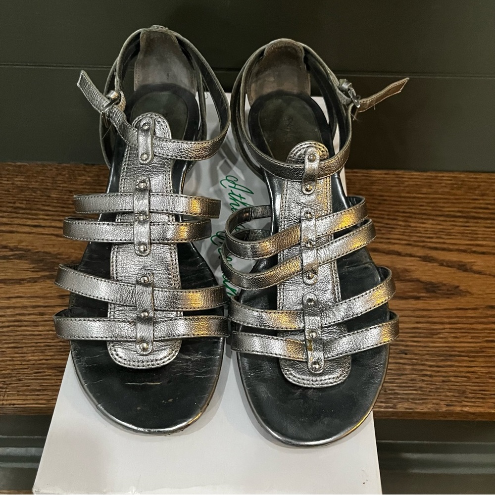 Athena Alexander - SILVER Wedge Sandals